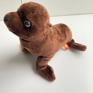 Wild Republic Seal Brown 10" Plush‎ Stuffed Animal Flippers Sea Arctic Realistic